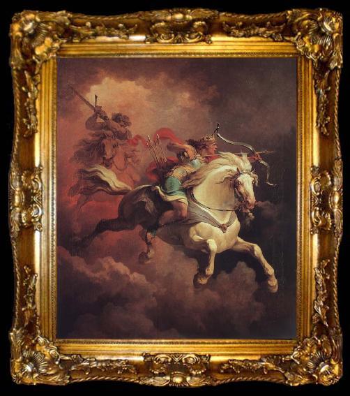 framed  Philippe Jacques Vision of the White Horse, ta009-2